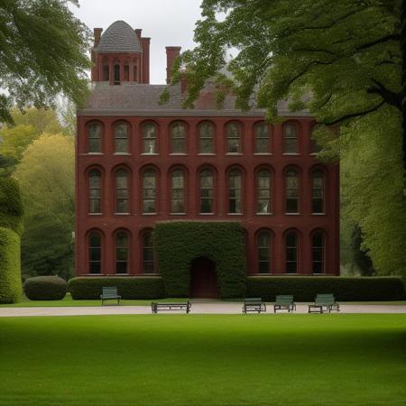 01240-1371442432-, a photo of amazingarchitecture, The building is a large brick structure with many windows and doors, surrounded by green grass..jpg